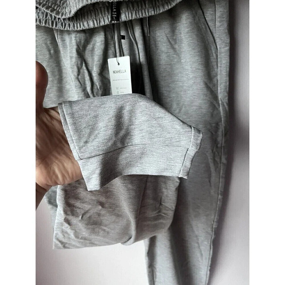 Noahella Womens Cropped Sweatpants Gray Drawstring large casual minimalist - Picture 5 of 6